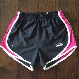 Nike Black & Pink Dri-Fit Running Shorts size: XS